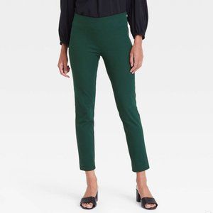 BNWT A New Day Women's High-Rise Skinny Ankle Pants Dark Green, Size 6
